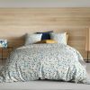 Housse de couette 200x200 cm + 2 taies d'oreiller 63x63 cm Coton Mani