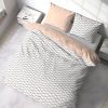 Housse de couette 220x240 cm + 2 taies d'oreiller 63x63 cm Microfibre Lobe