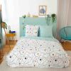 Housse de couette 220x240 cm + 2 taies d'oreiller 63x63 cm 52% Polyester - 48% Coton Blob