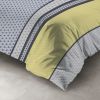 Housse de couette 140x200 cm + 1 taie d'oreiller 63x63 cm 100% Polyester 60 gsm Vaxo Jaune