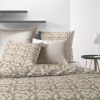 Housse de couette 220x240 cm + 2 taies d'oreiller 100% Polyester 60 gsm Carmel