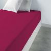 Drap housse 90x190 +35 cm 100% Coton 57 fils Cerise