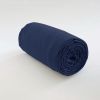 Drap housse 180x200 +35 cm 100% Coton 57 fils Bleu Impérial