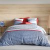 Housse de couette 220x240 cm + 2 taies d'oreiller 63x63 cm Coton 57 fils Santorini