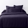 Housse de couette 200x200 cm + 2 taies d'oreiller 63x63 cm Coton 57 fils Bleu Impérial