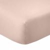 Drap housse 90x190 +35 cm Coton 57 fils Blush