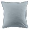 Lot de 2 taies d'oreiller 63x63 cm Coton 57 fils Bleu Polaire