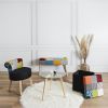 Pouf pliable coffre de rangement Patchwork