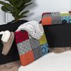 Pouf pliable coffre de rangement Patchwork