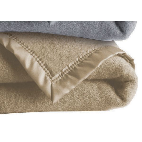 Couverture 220x240 cm Polyester / Viscose Beige