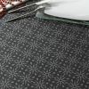 Nappe 150x250 cm Polyester à motifs Flocon Gris