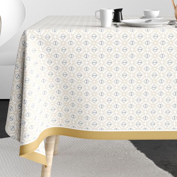 Nappe rectangulaire anti tache 140x300 cm Coton Etno