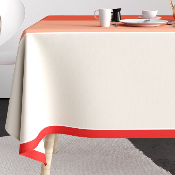 Nappe rectangulaire anti tache 140x200 cm Coton Playa Soleil