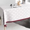 Nappe rectangulaire anti tache 140x200 cm Coton Eclat Prune