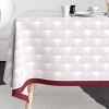 Nappe rectangulaire anti tache 140x250 cm Coton Eclat Prune