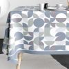 Nappe rectangulaire anti tache 140x300 cm Coton Skandina Bleu