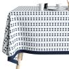 Nappe rectangulaire anti tache 140x200 cm Coton Verana