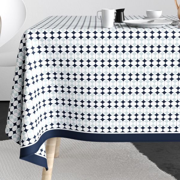 Nappe rectangulaire anti tache 140x300 cm Coton Verana