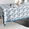 Nappe rectangulaire anti tache 140x300 cm Coton Terraza Ocean