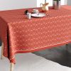 Nappe rectangulaire anti tache 140x250 cm Coton Lotus