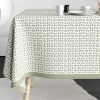 Nappe rectangulaire anti tache 140x200 cm Coton Raza Sauge