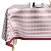 Nappe rectangulaire anti tache 140x250 cm Coton Tilak Aubergine