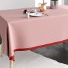 Nappe rectangulaire anti tache 140x200 cm Coton Vicha Brique