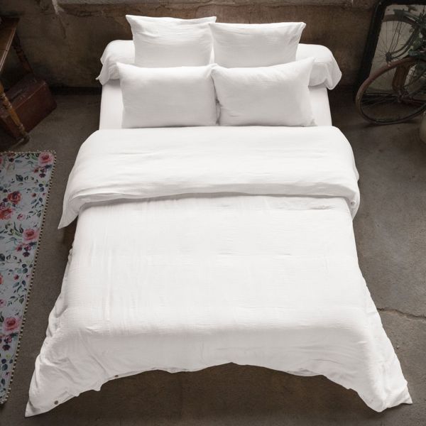 Housse de couette 220x240 cm en Gaze de coton Chantilly