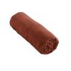 Drap housse 160x200 cm en Gaze de coton Terracotta