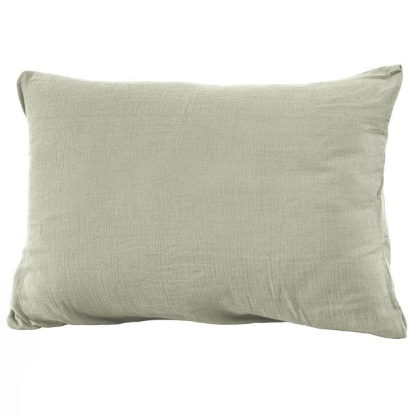 Taie d'oreiller 50x70 cm Gaze de coton Vert D’eau