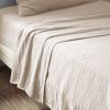 Drap plat 270x300 cm Gaze de coton Naturel