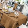 Nappe rectangle 150x350 cm Gaze de coton Camel