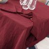 Nappe rectangle 150x350 cm Gaze de coton Lie de vin