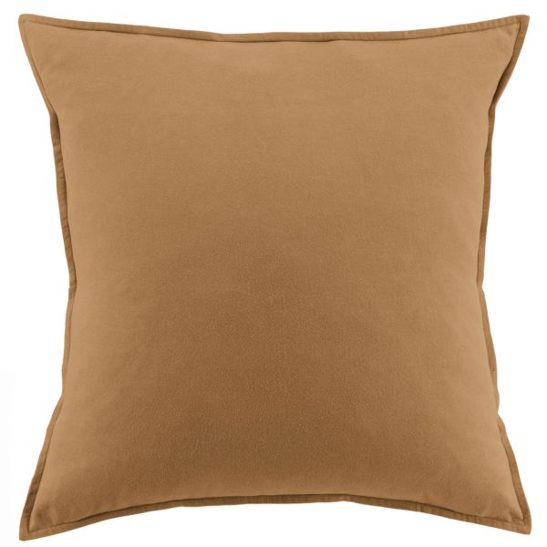 Taie d'oreiller 63x63 cm Flanelle de Coton Camel