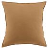 Taie d'oreiller 63x63 cm Flanelle de Coton Camel