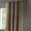 Rideau Occultant 140x180 cm Doublure polaire Polyester Beige