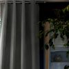 Rideau Occultant 140x260 cm Doublure polaire Polyester Anthracite