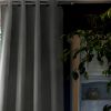 Rideau Occultant 140x280 cm Doublure polaire Polyester Anthracite