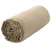 Drap housse 180x200 + 30 cm Satin de Coton Beige