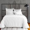 Housse de couette 220x240 cm Satin de Coton Blanc