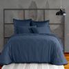 Housse de couette 240x260 cm Satin de Coton Bleu