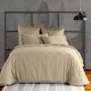 Housse de couette 220x240 cm Satin de Coton Beige