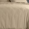 Housse de couette 220x240 cm Satin de Coton Beige