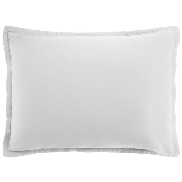 Taie d'oreiller 50x70 cm Satin de Coton Blanc