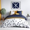 Housse de couette 200x200 cm + 2 taies 100% Coton 57 fils Bondal