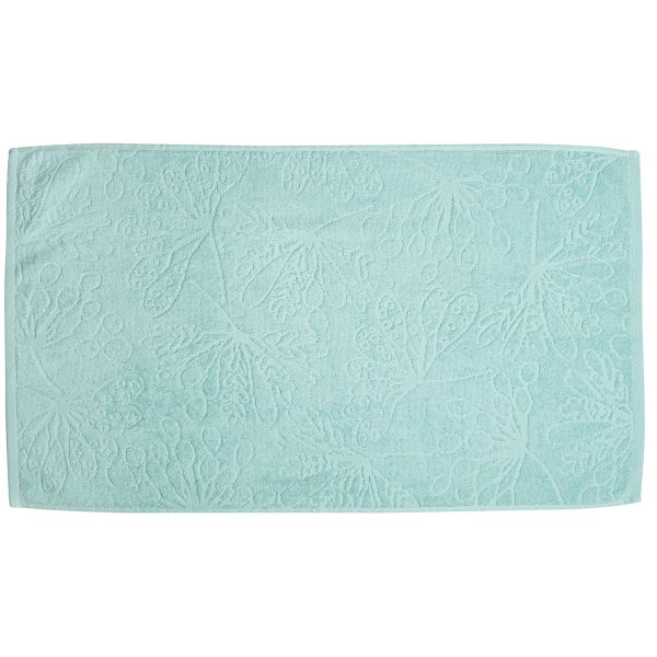 Serviette de toilette 50x90 cm Coton Bio Bleu Clair