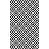Tapis de salon 80x150 cm Polyester Black And White