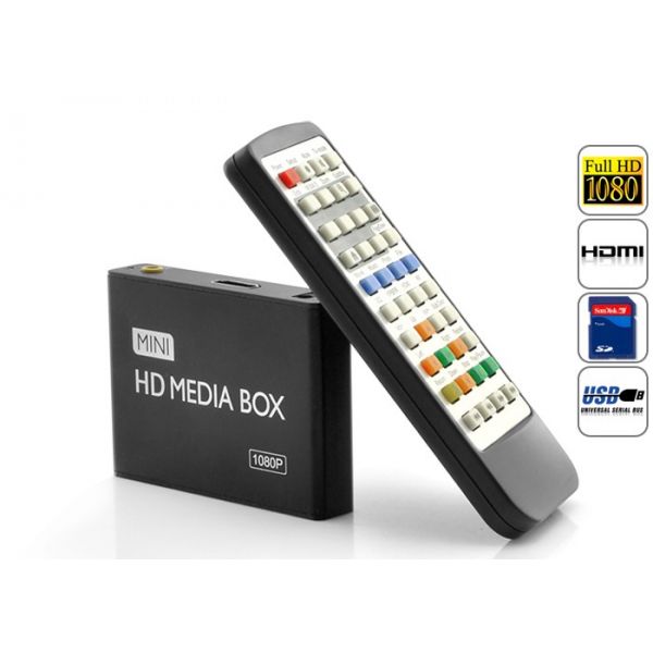Mini boitier multimédia 1080P, HDMI, USB, SD, AV