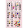 Tapis chambre enfant 100x160 cm Polyester Multiplication Rose
