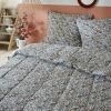 Couette imprimée 220x240 cm avec taies Coton Malia